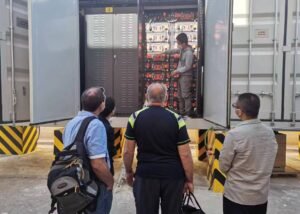 Battery energy storage system inspection for the Malta Island solar and BESS project